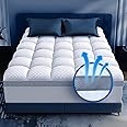 Premium Memory Foam Mattress Topper Queen for Ultra Comfort, 2 Inch Plush Pillow Top Queen Mattress Topper with Breathable Air Mesh Sides, Soft Mattress Pad Cover with Deep Pocket Fits 6-21" Mattress