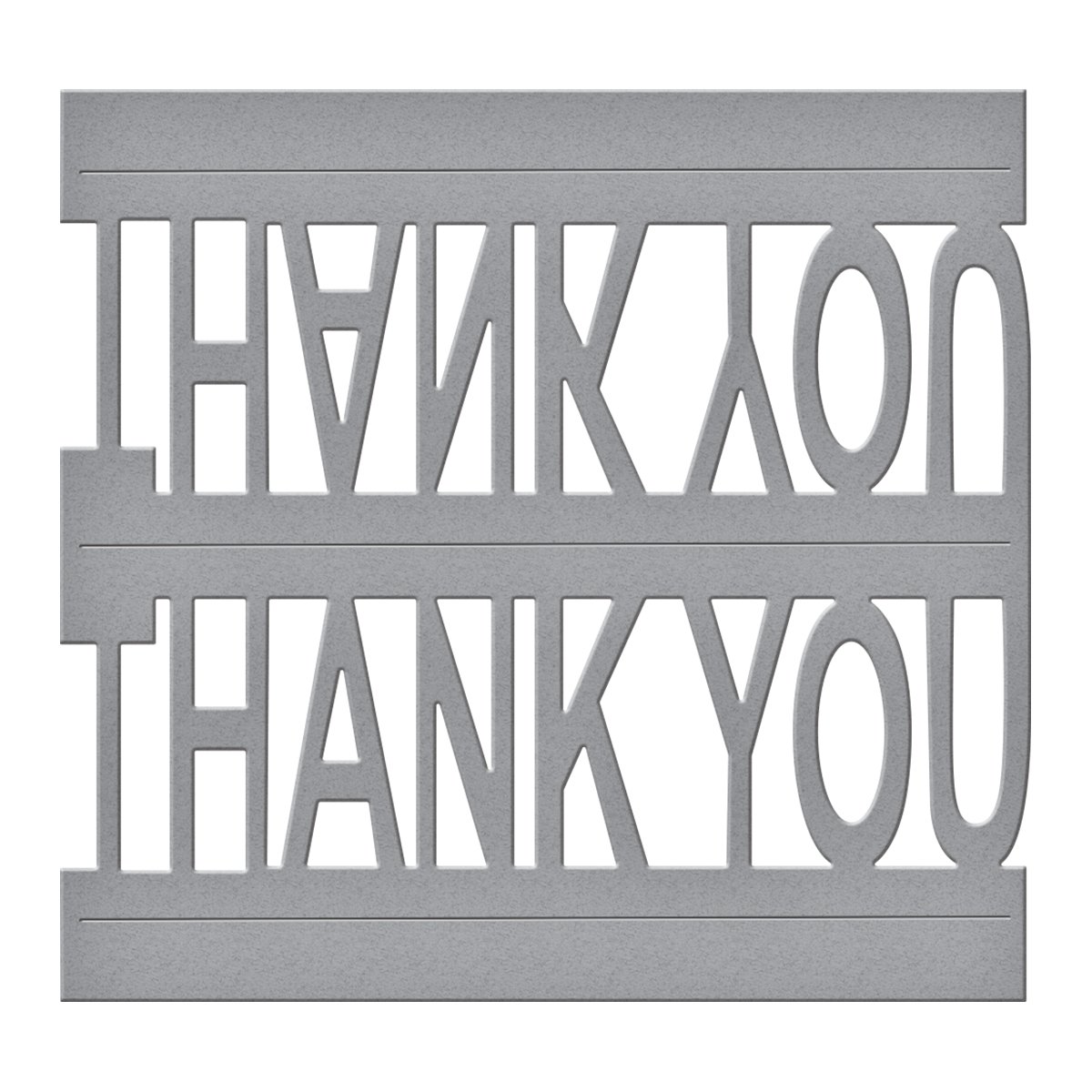 Spellbinders "Shapeabilities" Thank You Pop Up Die, Brown