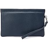 EChoSYDBel Genuine Leather Wristlet Handbags Purses Cell Phone Pocket Clutch Wallet Coin Purse For Men Women