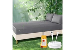 VMTIZZ Grounding Sheets Queen, 90% Viscose Derived from Bamboo and 10% Silver Fiber Grounded Bed Sheets, Deep Pocket Grounding Fitted Sheet Bed Sheets with Grounding Tester &Cord - Deep Grey, 60"x80"x15"