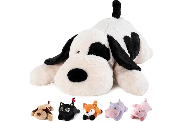 meowtastic Dog Weighted Stuffed Animals, Plush Pillow for Kids | 22 Inch, 4.5lbs