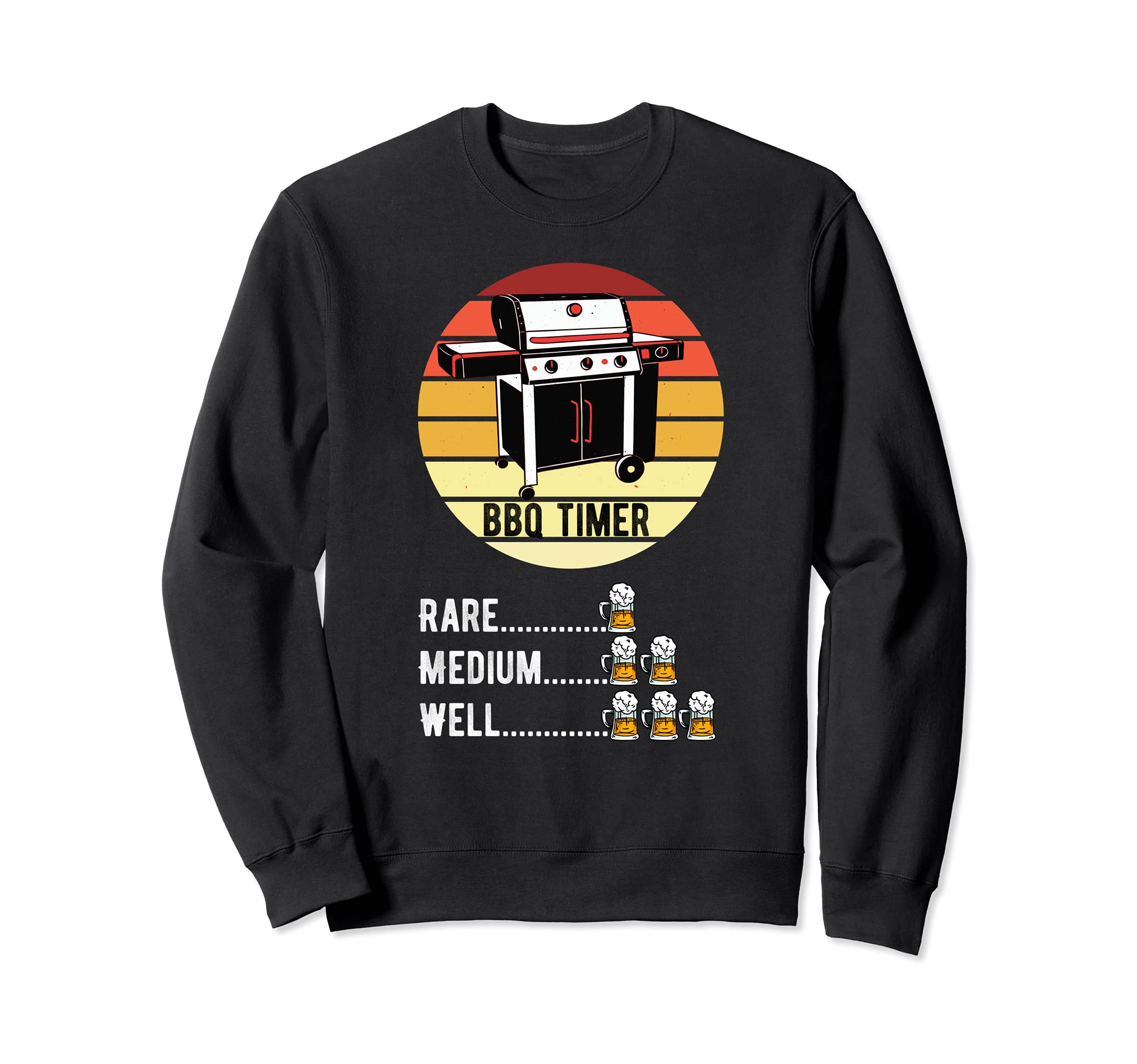 BBQ Timer Barbecue Grill Grilling Funny Sweatshirt