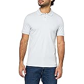 BOSS Mens Square Patch Logo Slim Fit Pique Polo Shirt