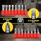 SOL 32pc Carbon Steel Drill Bit Set Includes Phillips Flat Torx Hex Universal view 6
