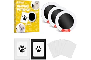 Nabance Baby Hand and Footprint Kit, Paw Print Kit for Dogs & Cats, 3 Inkless Print Pads with 2 Photo Frames, 6 Imprint Cards, Pet Paw Print Impression Kit, Dog Nose Print Kit Pawprint Family Keepsake