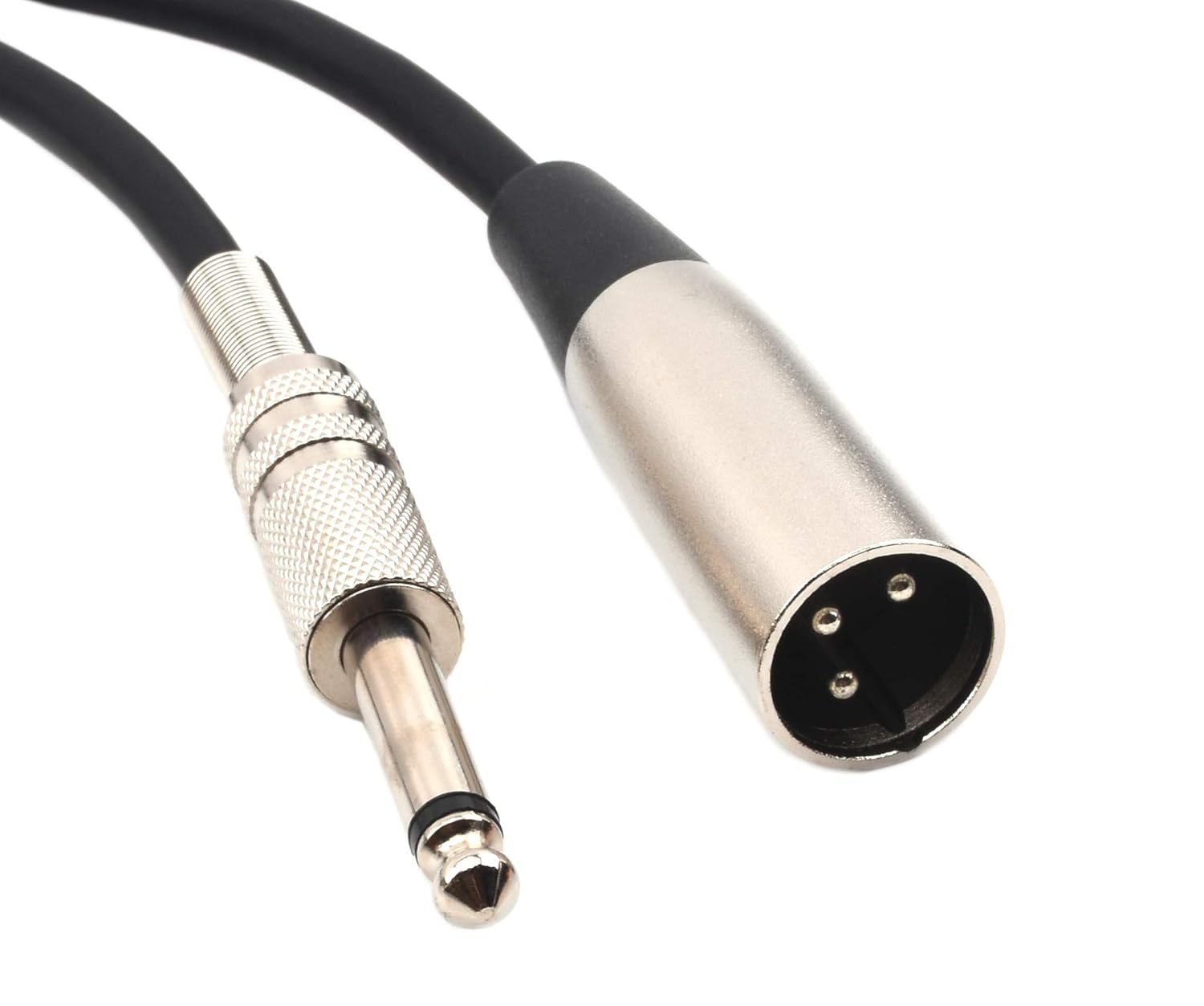 6.35mm to XLR Cable for Amplifiers Devinal Unbalanced XLR Male to 1/4