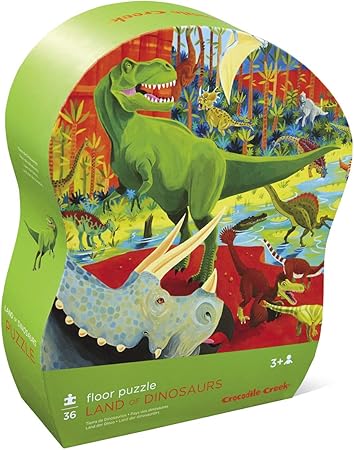 Crocodile Creek Land of Dinosaurs 36 Piece Jigsaw Floor Puzzle