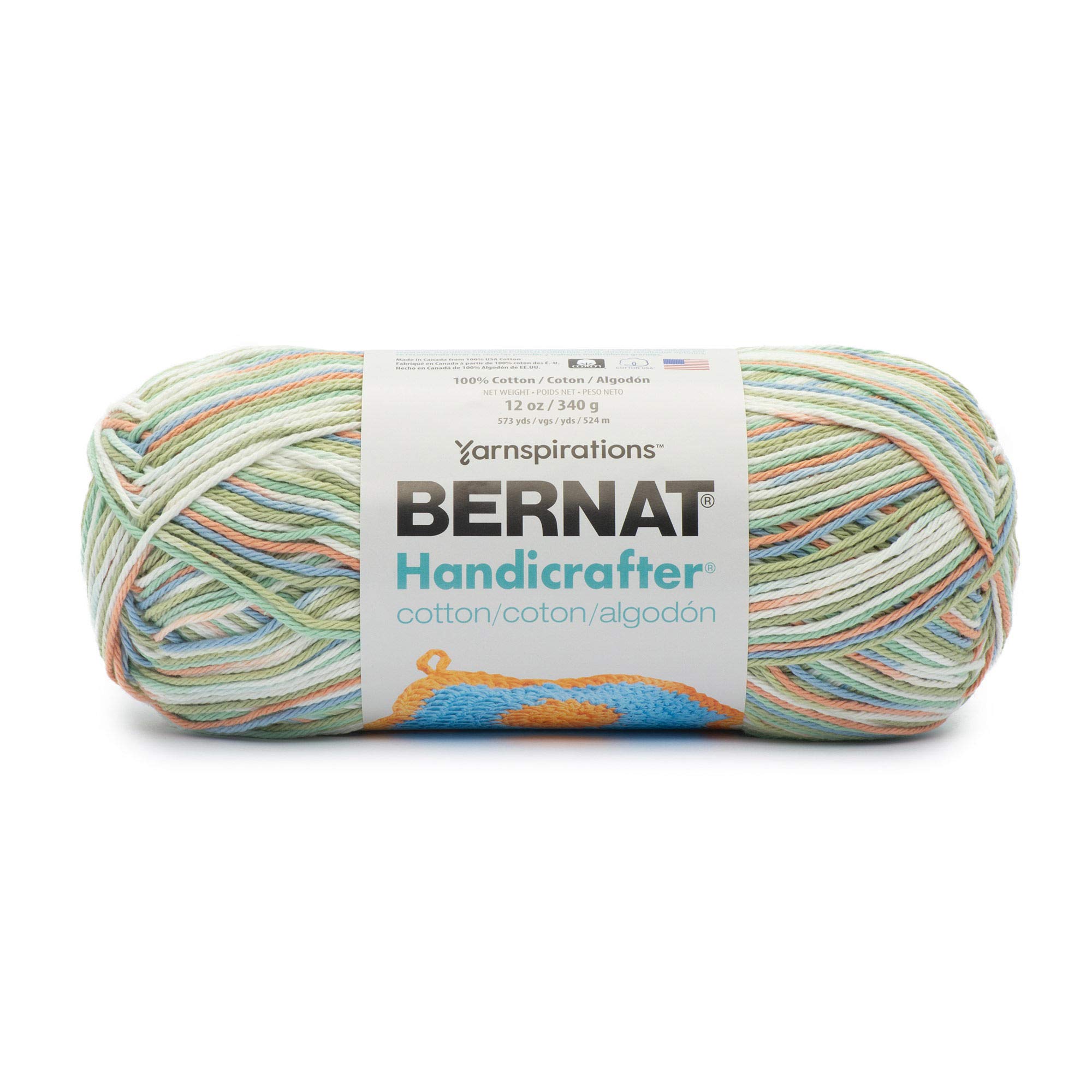 Bernat Handicrafter Cotton Ombres Yarn (340G/12 OZ), Stoneware