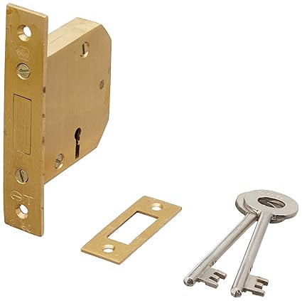 Harrison H-0118 65mm Brass Four Lever Gt Sliding Lock Set (Silver)