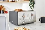 Swan Nordic 4 Slice Toaster Grey 1500W 6 Browning Levels Defrost Reheat view 2