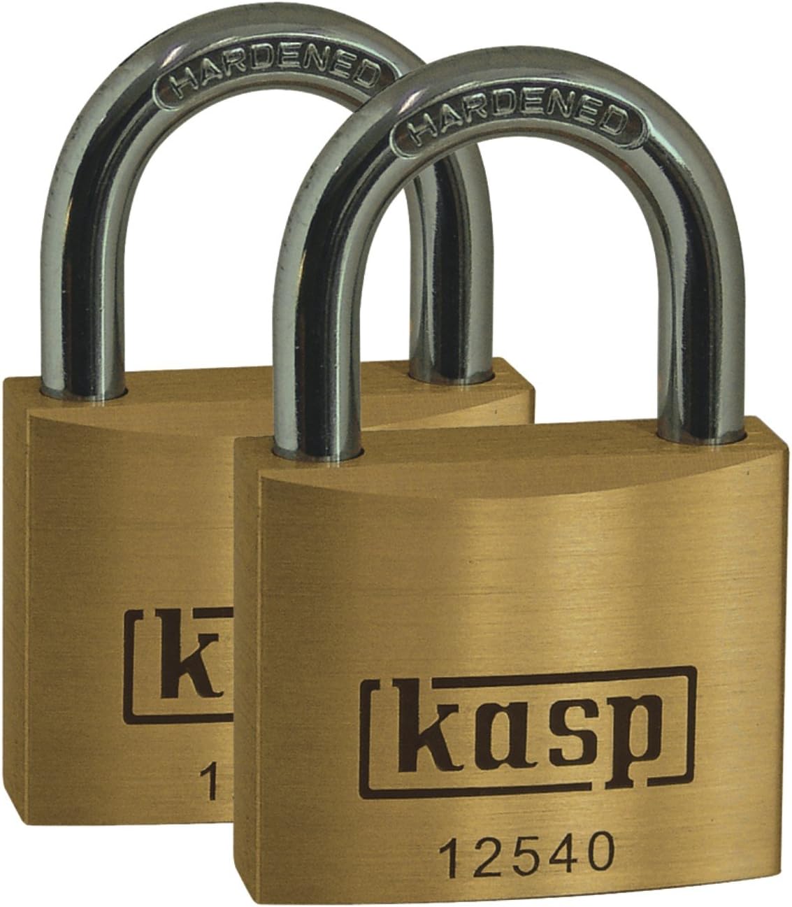 Kasp 125 Premium Brass Padlock - 40 Millimeters - Twin, Gold, 40 mm