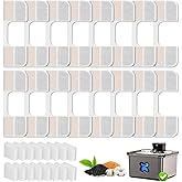 16+16 Pack Replacement Filters Compatible with FEELNEEDY 108oz/3.2L Cat Water Fountain(FN-W17), 6 Month Set for Pet Water Dispenser, Includes 16 Filters & 16 Sponges
