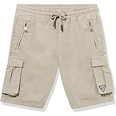 GUESS Boys' Twill Gabardine Cargo Pocket Short