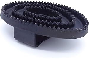 QIK SPORTS Large Soft Rubber Grooming Curry Comb for Horses and Pets