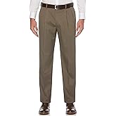 Savane Men's Ultimate Performance Pleated Chino Pants