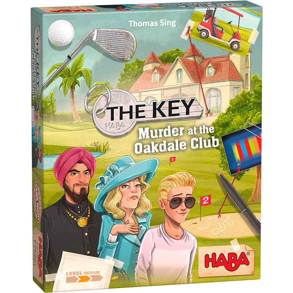 HABA The Key: Murder At The Oakdale Club Simultaneous Deduction Game for Ages 8+
