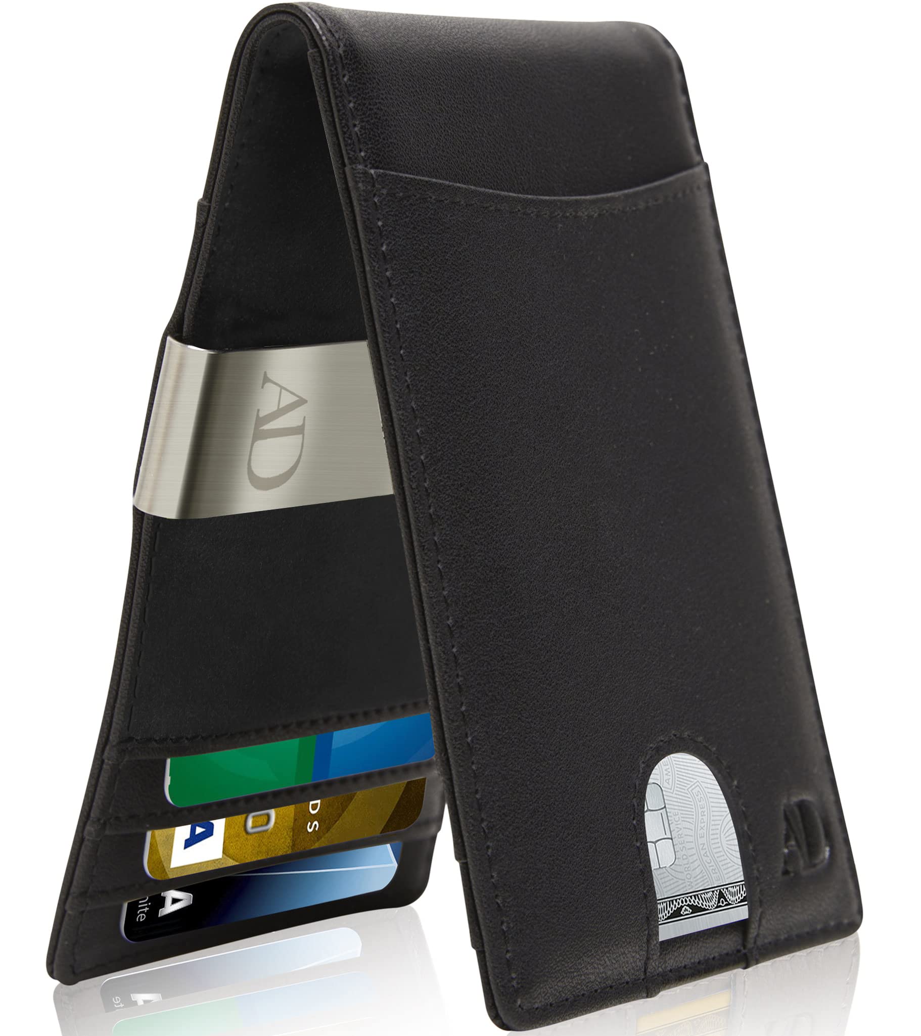 Access Denied Slim Money Clip Wallets for Men - Bifold Mens Wallet RFID Front Pocket Minimalist Credit Card Holder with Gift Box