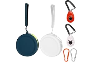 AIDOCLIP dog training clicker,clicker training Portable Pet Walking Bags for Dogs and Cats - Silicone Dog Treat Pouchches Zipper Design, Easy to Clean, Odorless, Moistureproof - Ideal for Travel and Training"