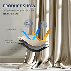 cbsroro Room Divider Blackout Curtain Total Privacy