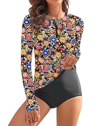 WOWENY Women Rash Guard Sleeveless Swim Shirts UPF