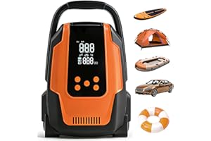 50 PSI Paddle Board Pump & Tire Inflator,Multi-Function SUP Electric Air Pump, Auto-Off Inflation & Deflation Function with 1
