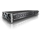 Tascam US-16x08 Rackmount USB Audio/MIDI Interface for Recording, Drum Recording, 8 XLR/8 1/4" Inputs, 8 Outputs, Control Software,Black
