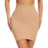 Ellareese Half Slips Shapewear Slips for Under Dresses Body Shaper Slip Skirt for Women Shapewear Dress With Built In Thong