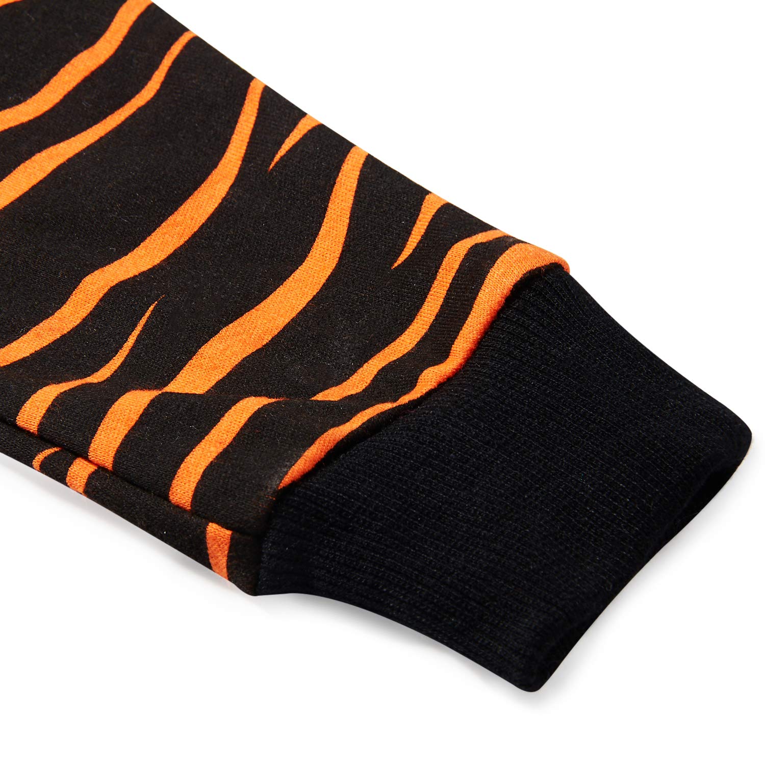 RAISEVERN Unisexe Bébé Filles Garçons Halloween Citrouille Imprimer Vêtements Ensemble À Manches Longues À Capuche Outfit Noir 0-3 mois