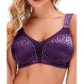 Wingslove Women's Wireless Minimizer Bra Plus Size Non-Padded Soft Full Figure Bra
