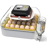 MATICOOPX 30 Egg Incubator with Humidity Display, Egg Candler, Automatic Egg Turner, for Hatching Chickens