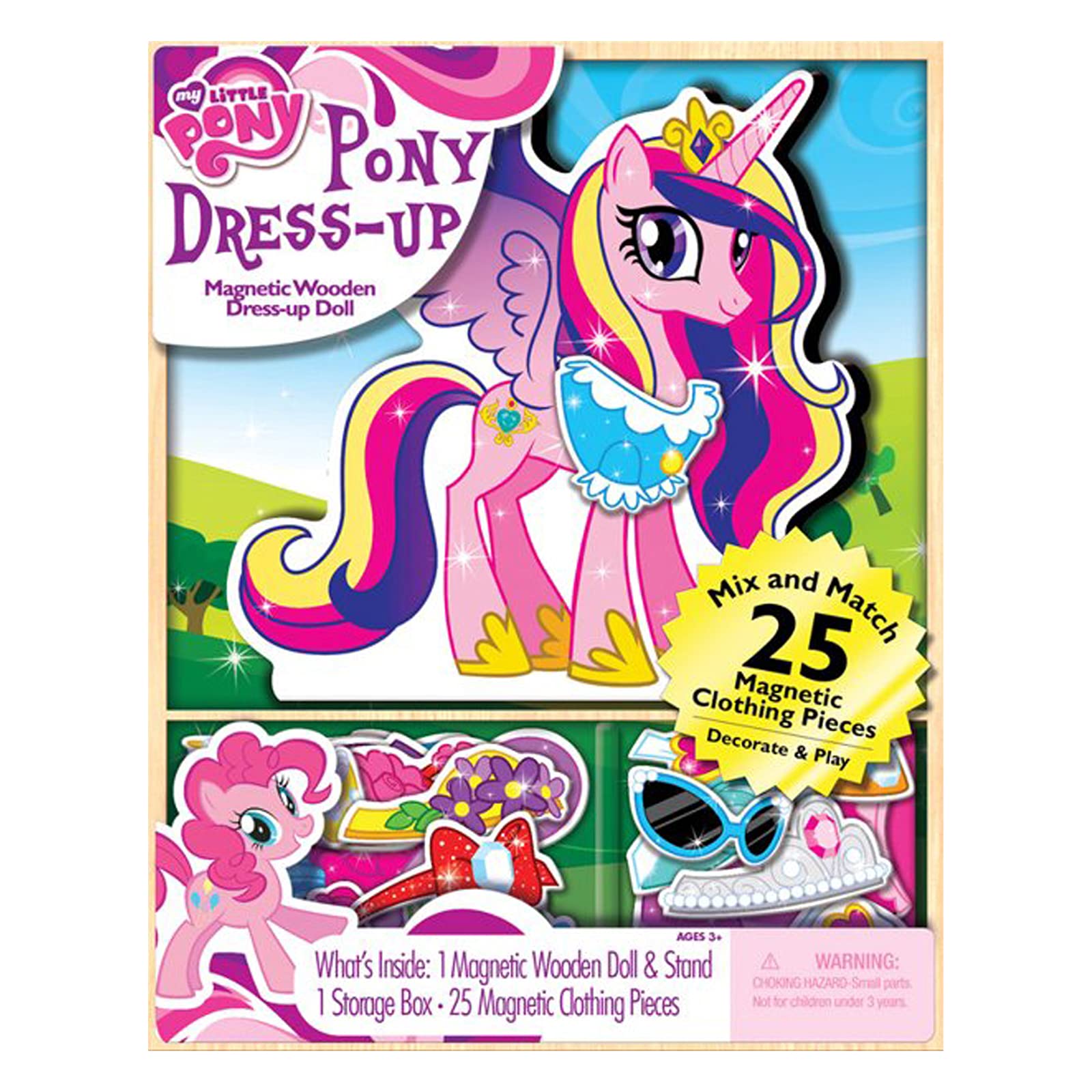 My Little Pony Magnetic Dress Up Doll Figures with 25 Wardrobe Accessories | MLP Toys & Games for Girls Playset Stand (My Bundle)