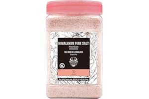Soeos Himalayan Pink Salt, Fine Grain, 80oz (5 Pound), Non-GMO Himalayan Salt, Kosher Salt, Pink Himalayan Sea Salt Fine