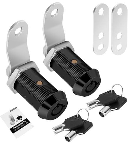 Tool Box Cabinet Locking 18.5mm Dia Thread Cylinder Cam Lock W Keys...