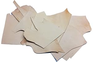 SEPICI Hand and Leather Craft - 1 LB Thin Leather Scraps 2/3oz (0.8-1.2 mm) for Watch Bands, Minimal Wallets, Small Leather Goods. Every Scrap Bags 1 LB Thin Leather Scrap.
