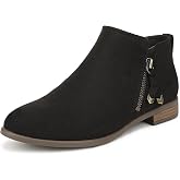 Dr. Scholl's Shoes Women's Reverie Short Boot, Comfortable Ankle Booties | Slip on shootie, Side zipper, Soft cushioned footbed, Roomy fit, Arch support, Lightweight design, Padded heel, Added stretch