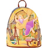 Loungefly Disney: Tangled - Repunzel Painting - Mini Backpack with Enamel Pin - Glow-in-the-Dark - Collectible Bags