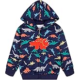 Toddler Kids Zip Up Hoodie Sweatshirt Fall Clothes Boys Hooded Jacket 2-7 Years