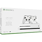 Microsoft Xbox One S Two-Controller Bundle 4K 1TB HDD White (Renewed)