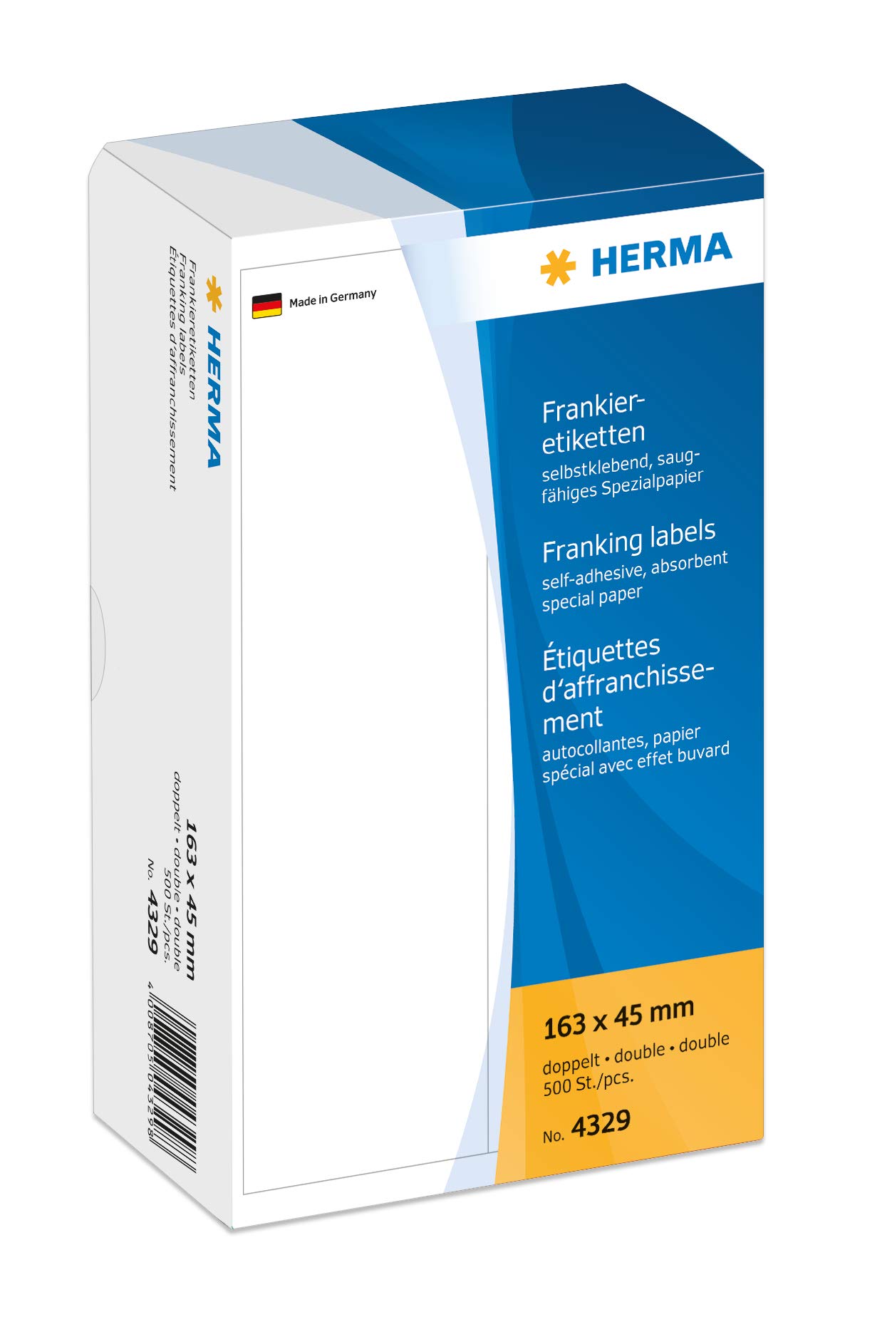 Herma 163 x 45 mm Double Franking Labels (Pack of 500) — image 1