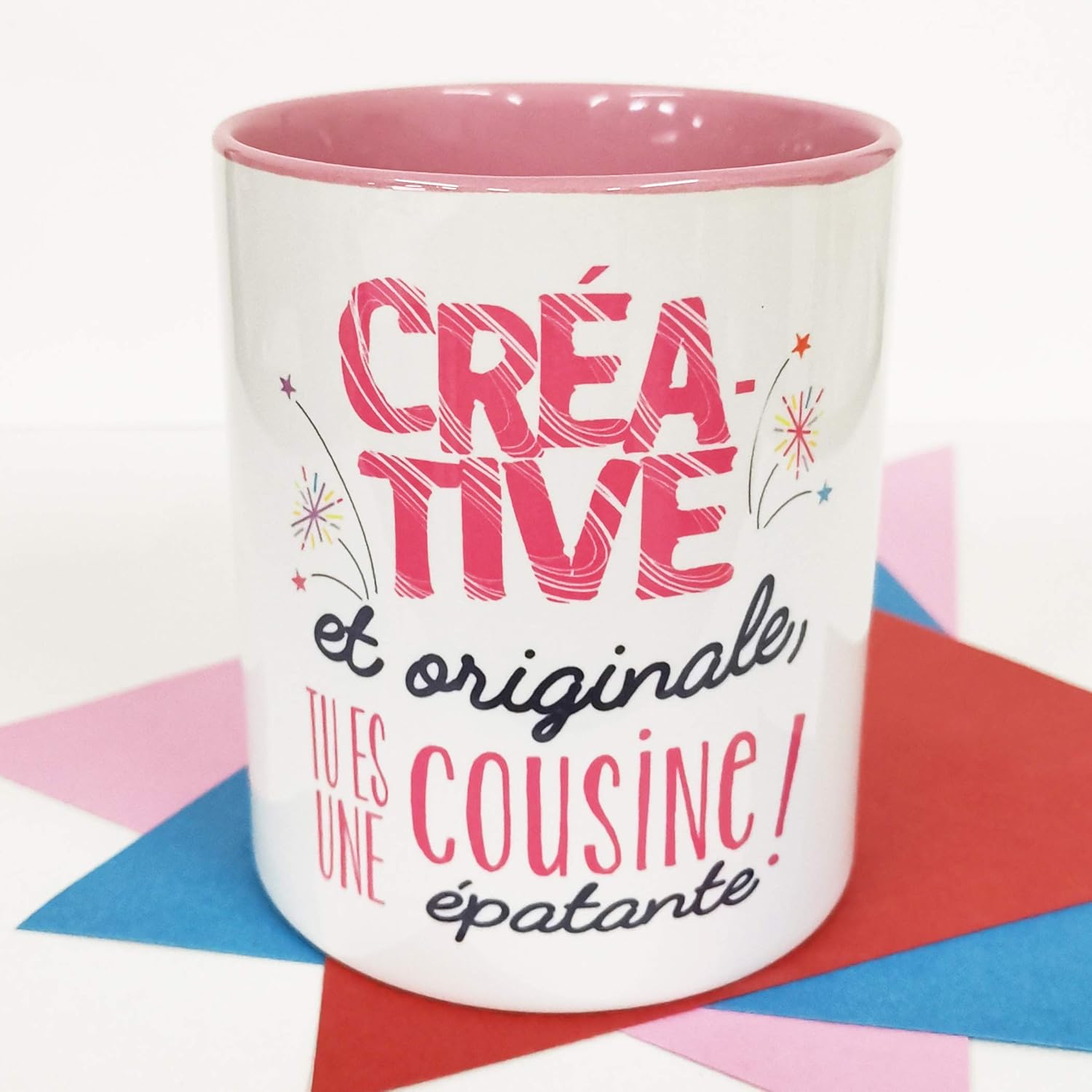 Nos Pensees Tasse Phrases Et Dessins Amusants Creative Et Originale Tu Es Une Cousine Epatante Cadeau Original Pour Une Cousine Amazon Fr Cuisine Maison