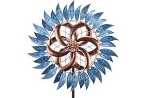 MUMTOP Wind Spinners Outdoor Metal 6.5 FT Large Two-Way Wind Sculptures for Patio Yard and Garden Decor