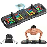 POSKOU Push Up Board With Counter,Pushup Board For Men and Women,Foldable Gym Strength Training Fitness Equipment,Calisthenic