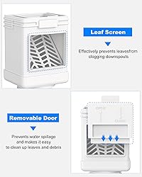 VA1KENE 2-Pack Leaf Filter with Rain Gutter