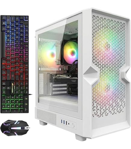 STGAubron Gaming PC Desktop Computer, Intel Core i3-10100F up to