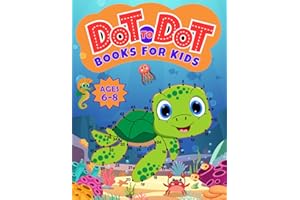 Dot to Dot for Kids Ages 6-8: 100 Fun Connect the Dots Puzzles with Animals, Transportation, Space, Unicorns, Mermaids, and Princesses for Children – Activity Book for Learning – Ages 6+