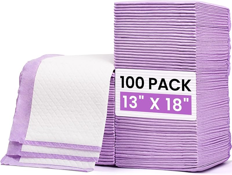 Buyockss 100 Pack Disposable Baby Changing Pads Ultra Soft 13 x 18 in