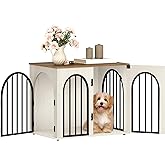 Hzuaneri 68 cm Wooden Dog Crate Furniture, Indoor Dog Kennel Dogs Cage for Small Dogs, Heavy Duty Dog Crates Decorative Pet H