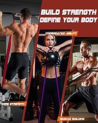 Fitense Resistance Bands Set - Pull Up Bands with 6