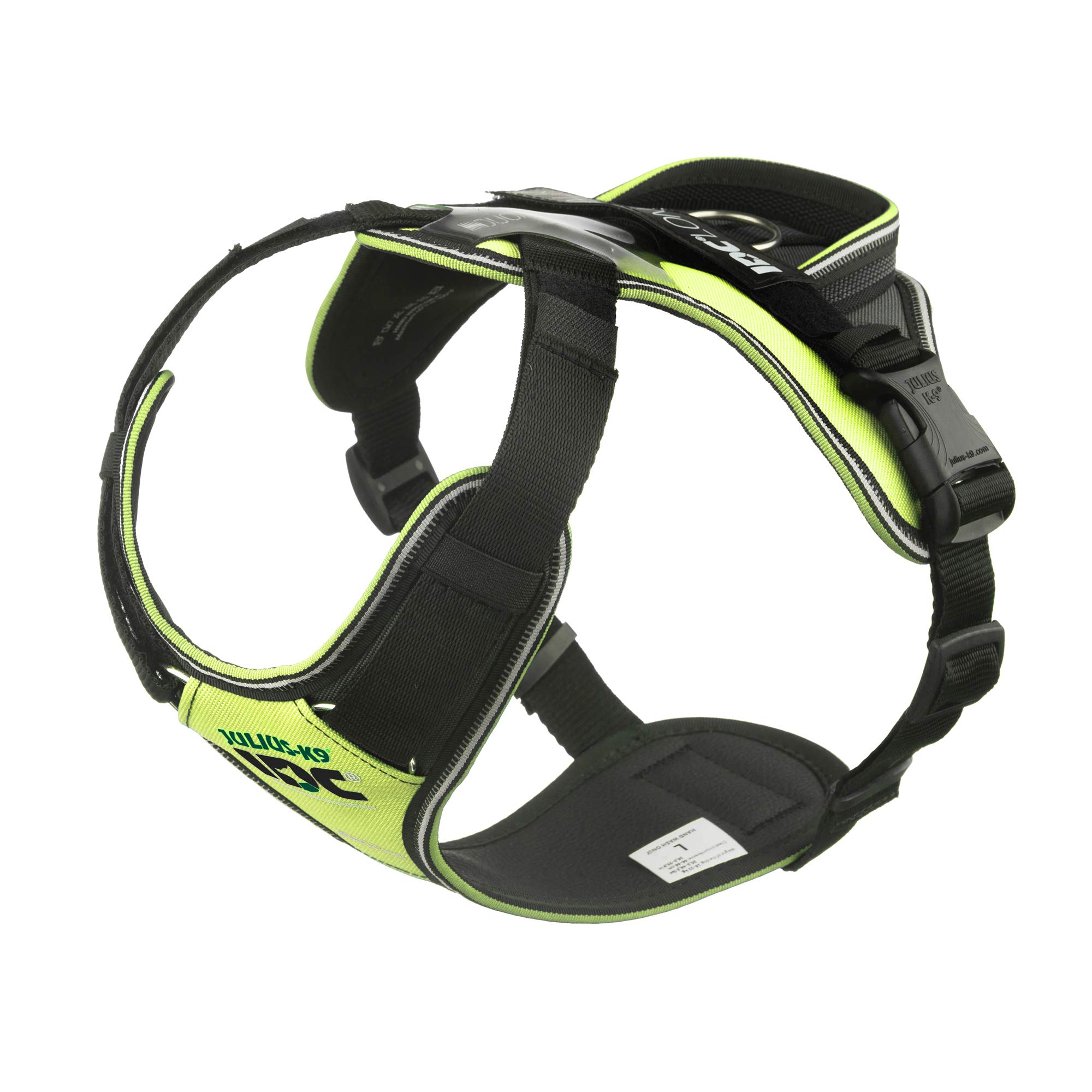 JULIUS-K9 IDC Longwalk Y-Harness, Neon-Gray, Size: L