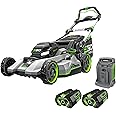 EGO Power+ LM2132SP-2 21-Inch 56-Volt Select Cut Self-Propelled Lawn Mower with Touch Drive, (2) 4.0Ah Batteries and 550W Rapid Charger Included